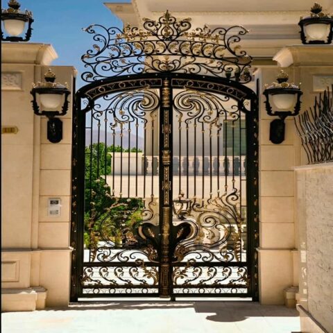 درب حیاط آهنی فلزی در زاهدان