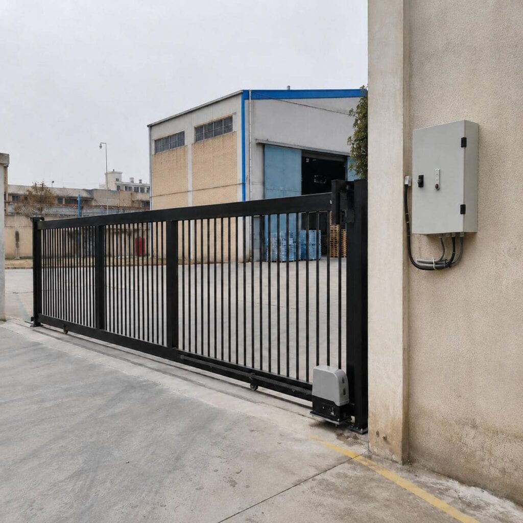 جک هیدرولیک پارکینگ در زاهدان روی درب فلزی سنگین