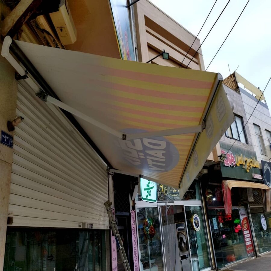 سایبان برقی زاهدان با پارچه مقاوم در برابر فرابنفش