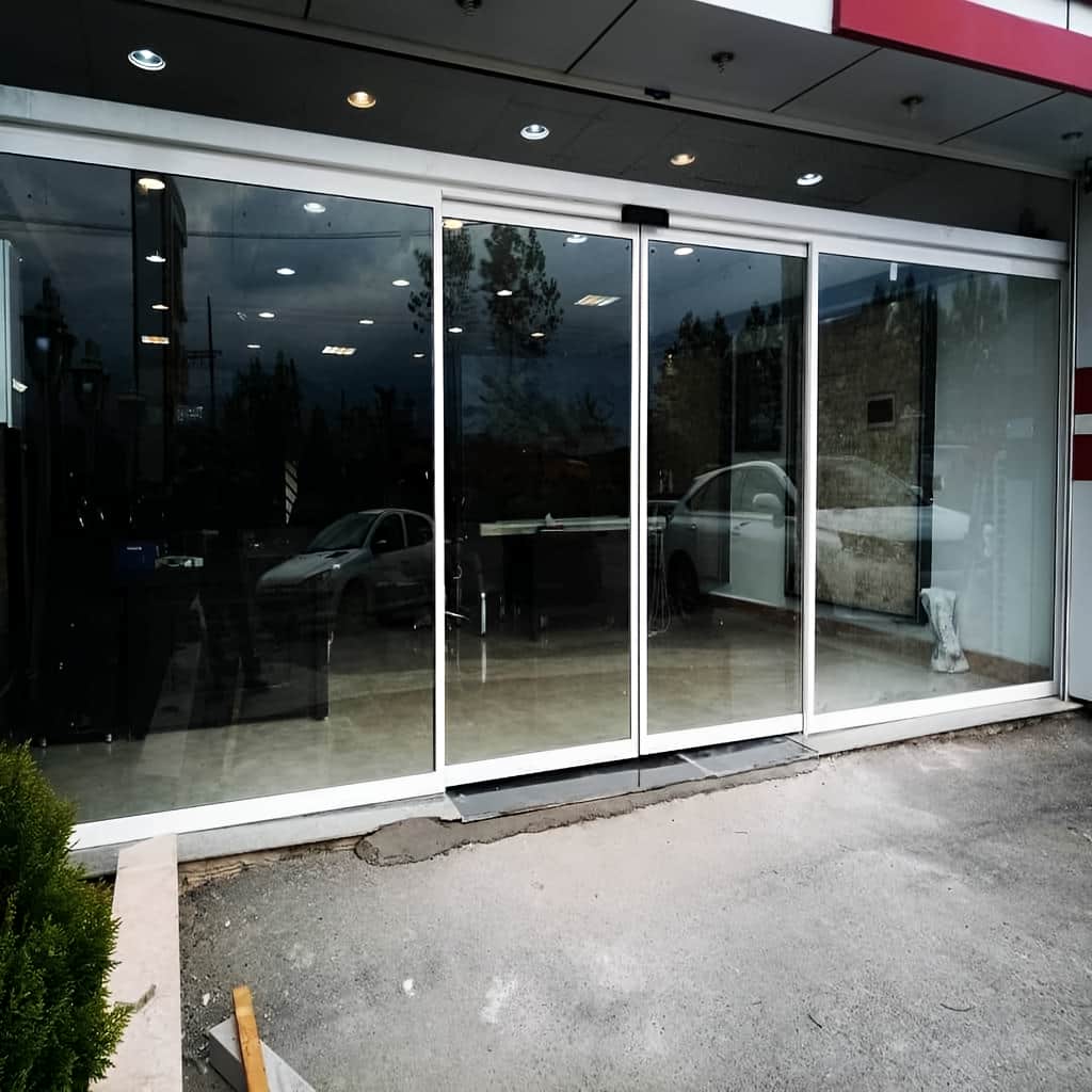 ساخت درب اتوماتیک شیشه ای با فریم سفارشی در زاهدان