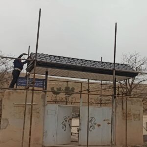 آردواز پارکینگ زاهدان با سازه فلزی مقاوم روی دهانه باز
